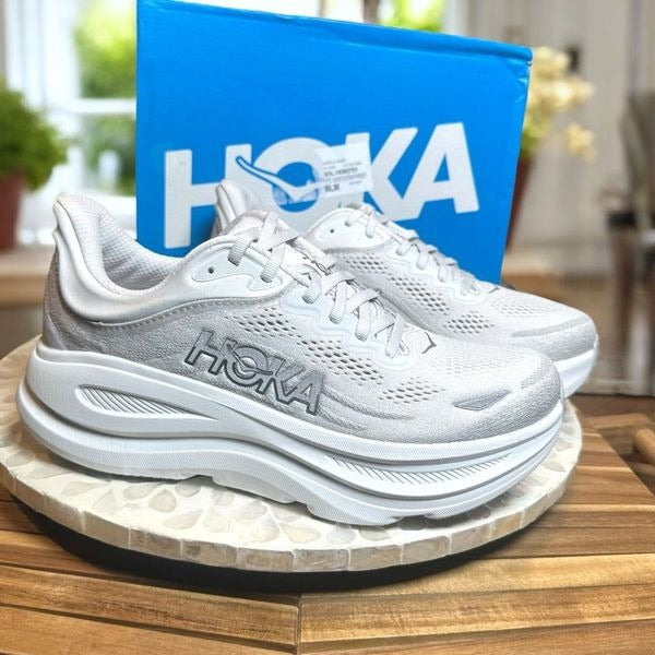 HOKA ONE ONE Bondi 9 Supportive Max Cushioned Road Running Shoes Women 9.5 Wide