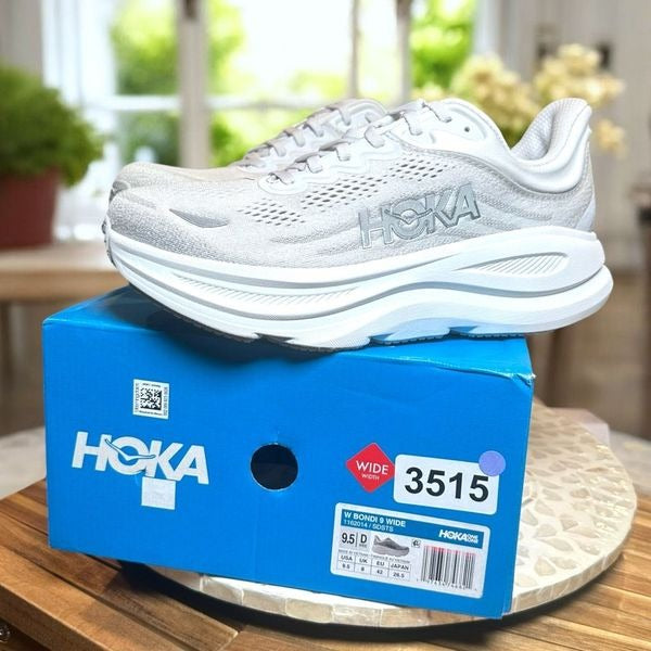 HOKA ONE ONE Bondi 9 Supportive Max Cushioned Road Running Shoes Women 9.5 Wide