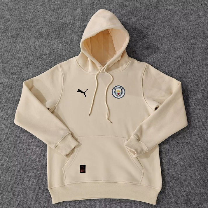 Manchester City Creme Hoodie
