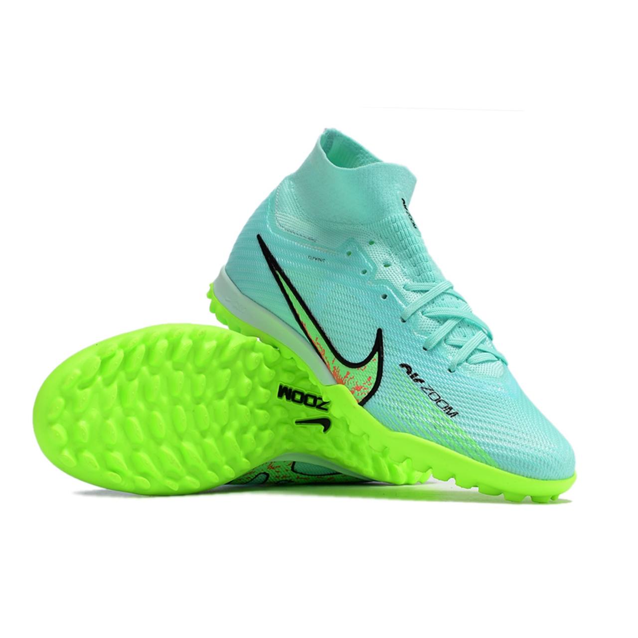 Nike AirZoom Mercurial With socks TF (Turquoise)