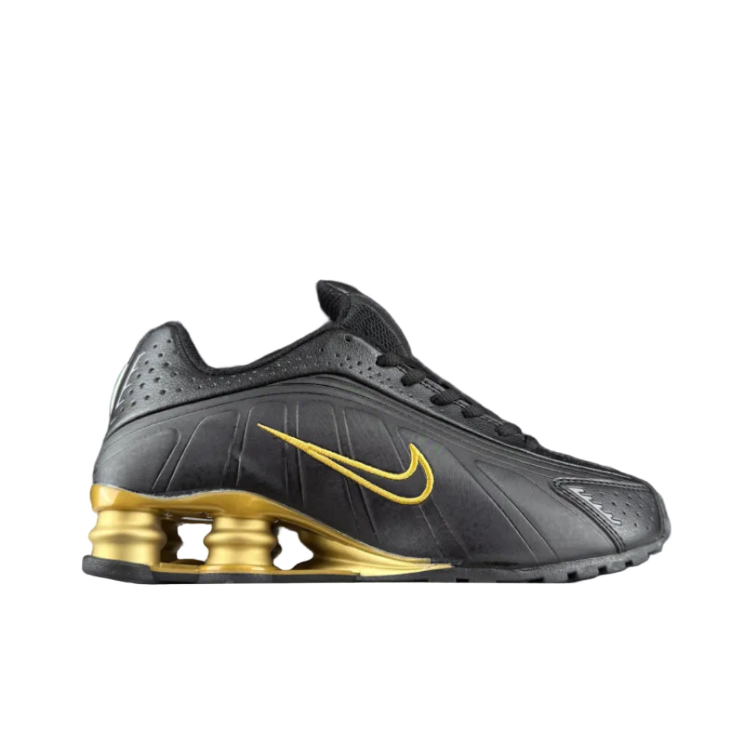 Nike Shox R4 Black/Metallic Gold