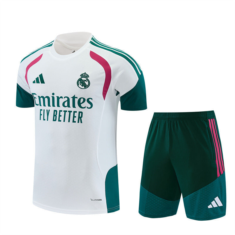 Real Madrid 26/27 Training Set - White (Green & Rose Trim)