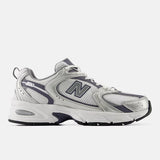 NEW BALANCE 530 SILVER METALLIC with NEPTUNE GREY and WHITE