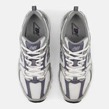 NEW BALANCE 530 SILVER METALLIC with NEPTUNE GREY and WHITE