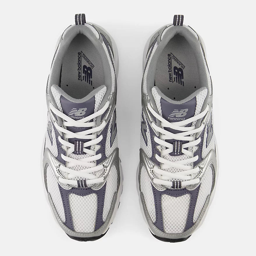 NEW BALANCE 530 SILVER METALLIC with NEPTUNE GREY and WHITE