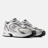 NEW BALANCE 530 SILVER METALLIC with NEPTUNE GREY and WHITE