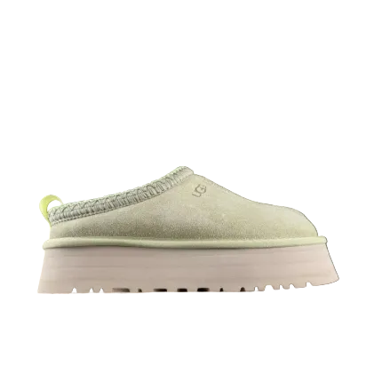 UGG Tazz II Platform Slipper Olive Green / Mustard Suede